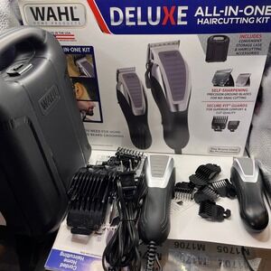 Wahl Deluxe Chrome Pro Corded Hair Clipper Kit *USED‎